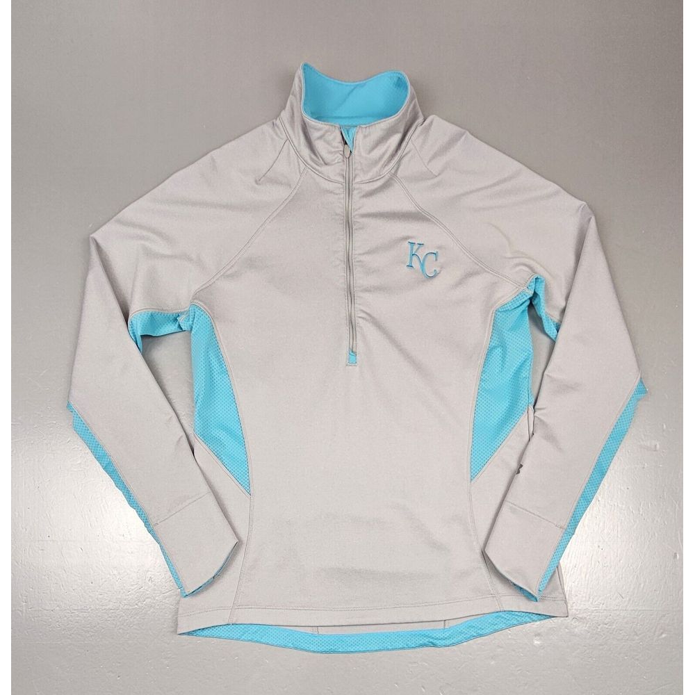 Under Armour x Kansas City Royals Pullover Womens Large. Qt. Zip Cold Gear.